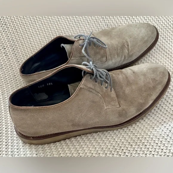 Men’s To Boot New York Adam Derrick tan suede lace up dress shoes SZ:10.5 Derrick Mid Brown Suede Sneaker main image 4